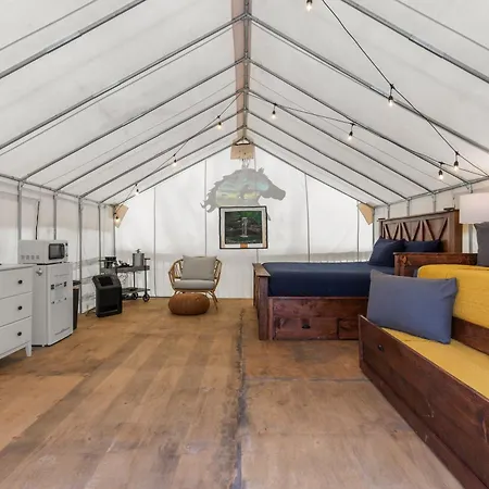 River Front Hallowed Horse Glamp Tent 2